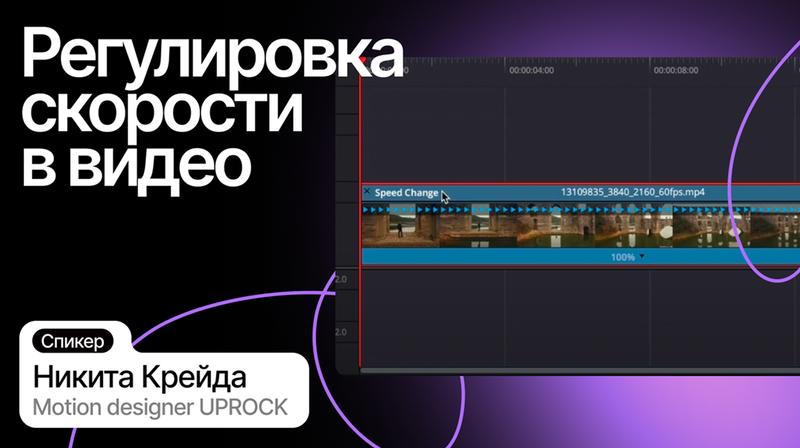 Регулировка скорости в видео